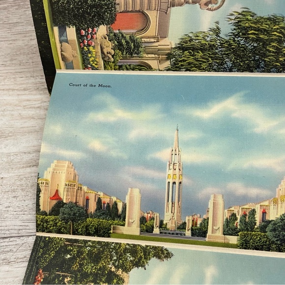 1938 World's Fair on San Francisco Bay Golden Gate Exposition Foldout Cards - Picture 10 of 12